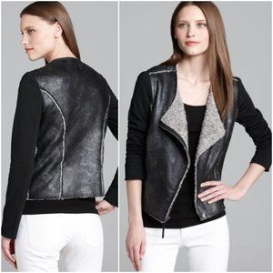 Ella Moss Riley Vegan Suede and Sherpa Moto Jacket **Closet Closing**